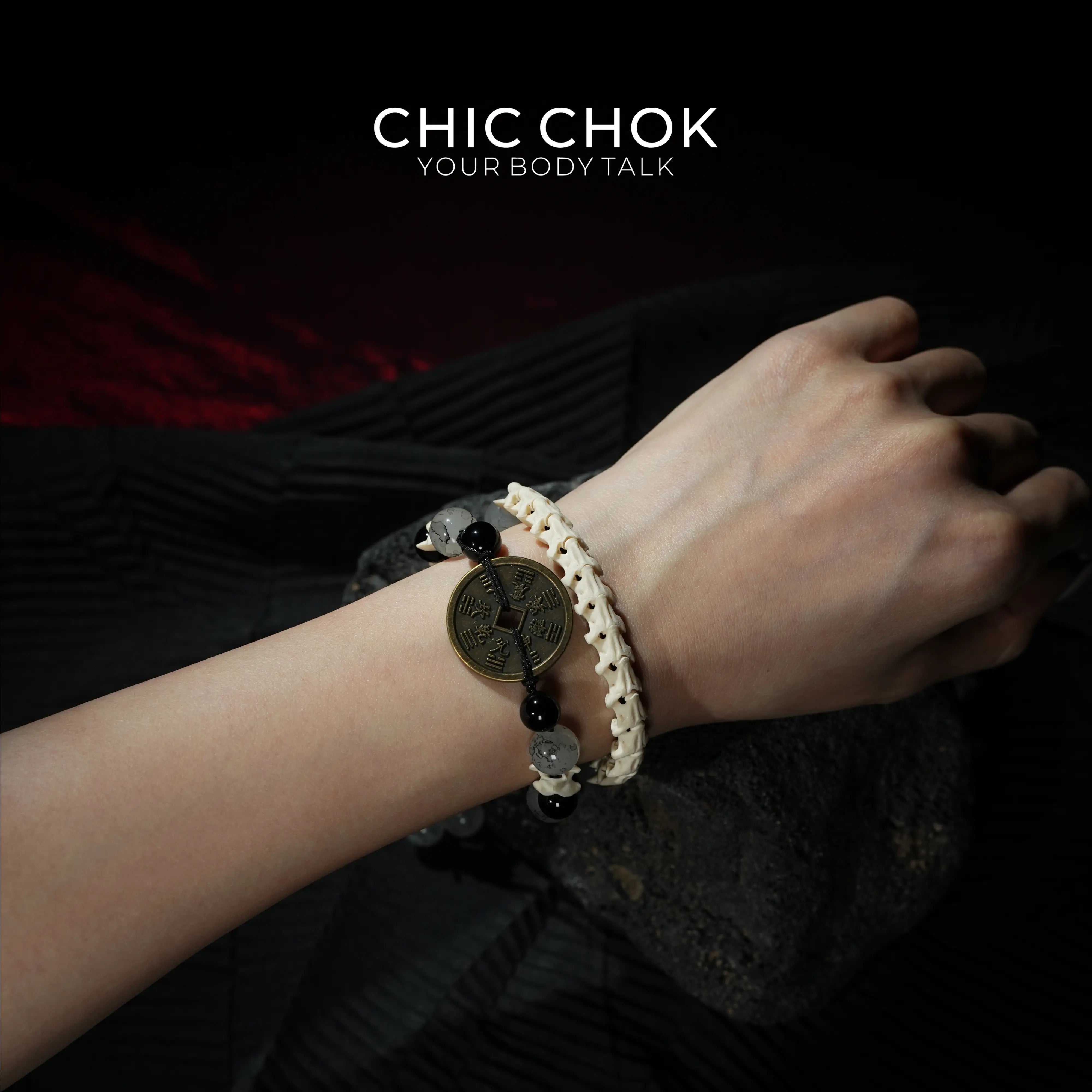 CHIC CHOK | Blue Jade Mystic Hexagram: Oriental Arcane Symbols in the Dark Night