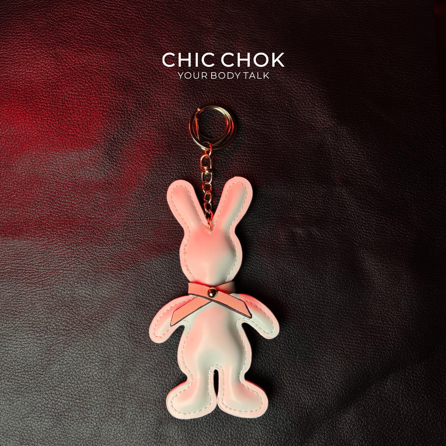 Groovy Bunny | Fun and trendy Easter, cute and dynamic with you Keychain