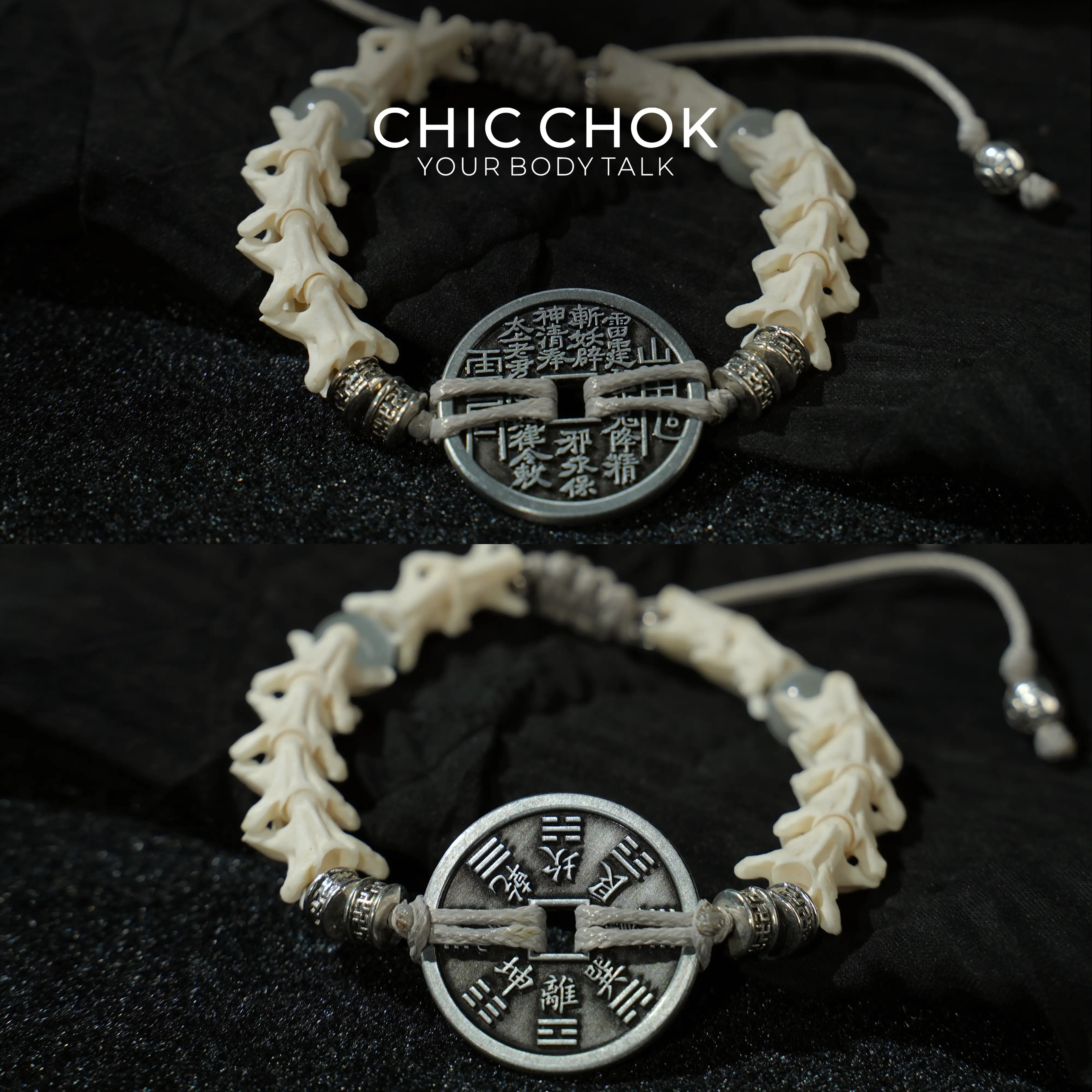 Serpent Vertebrae Bagua Coin