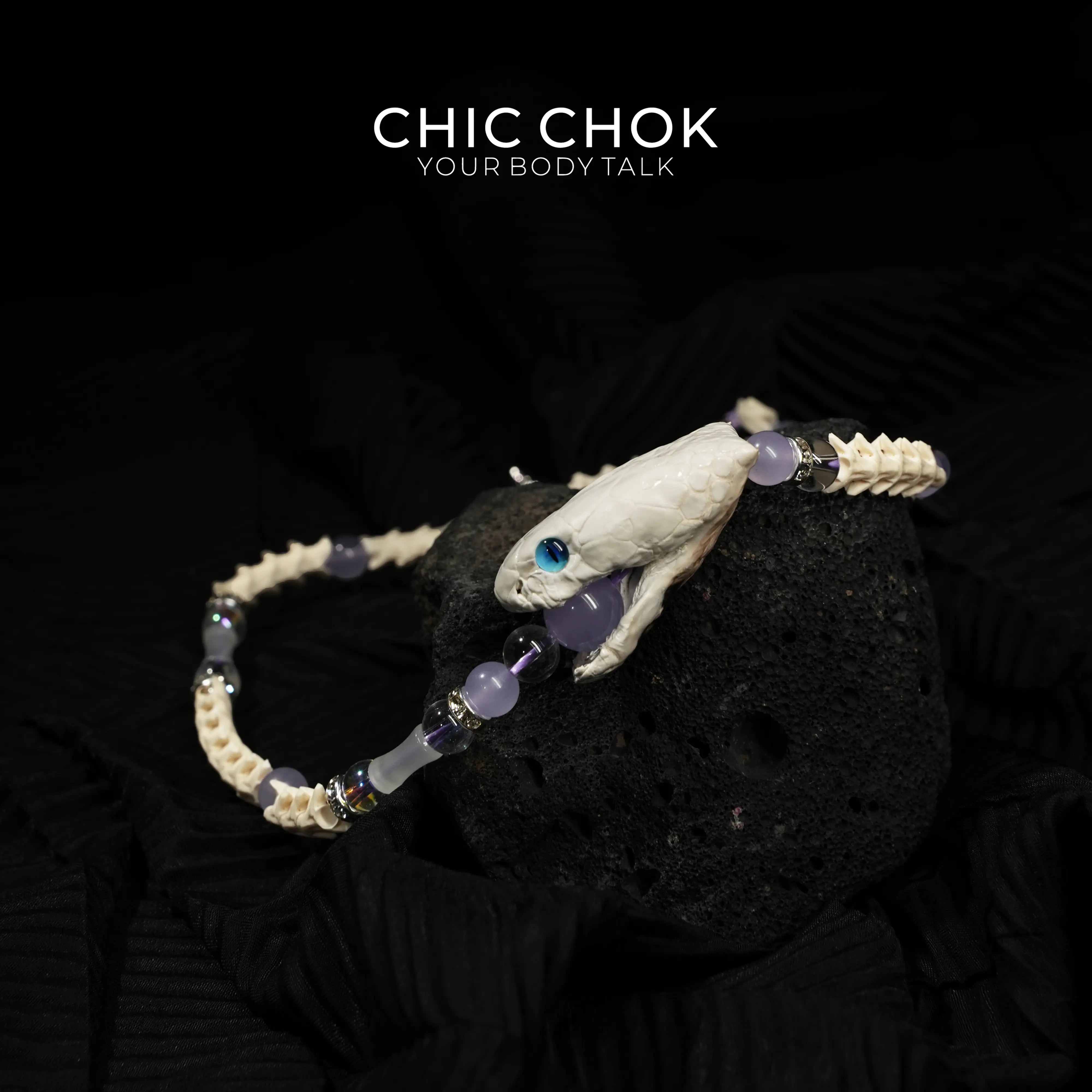 Violet Crown Serpent Bracelet