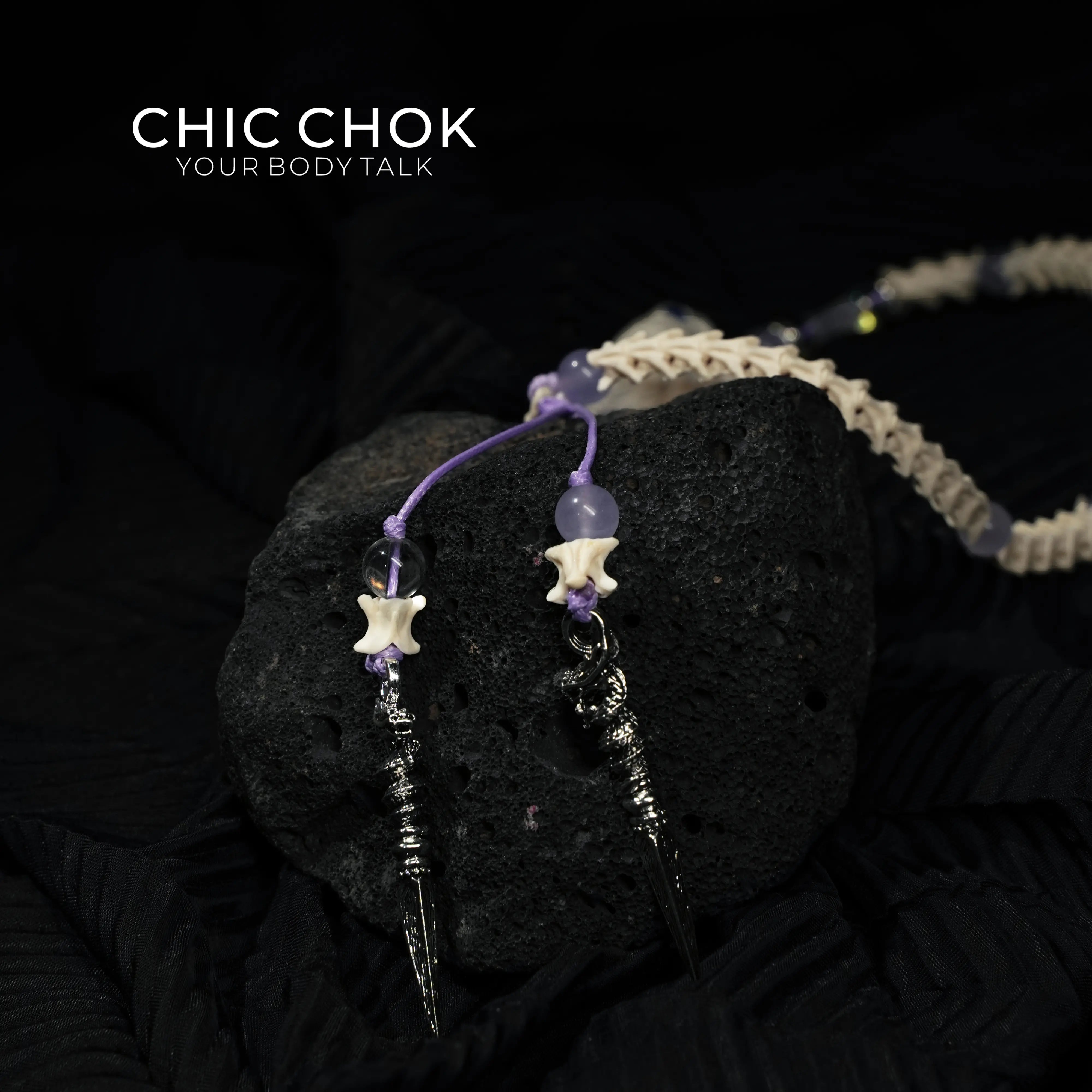 Violet Crown Serpent Bracelet