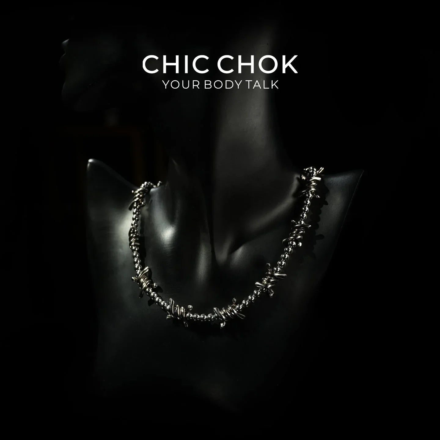CHICCHOK [Steel Thorns] Heavy Metal Punk Necklace - CHICCHOK
