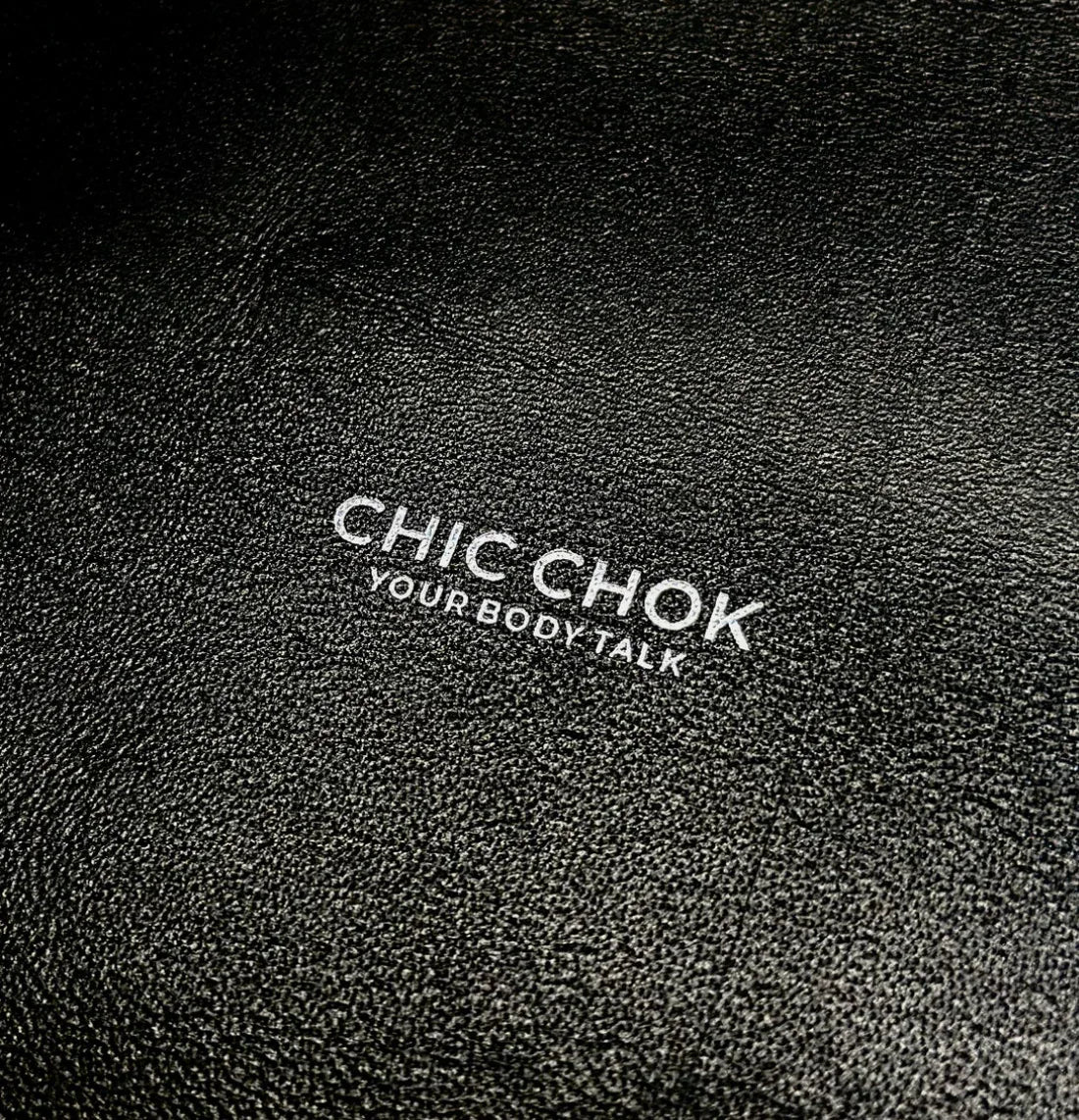 CHICCHOK [Breathless] Pulling Fashion and Fun Choker Python texture leather - CHICCHOK