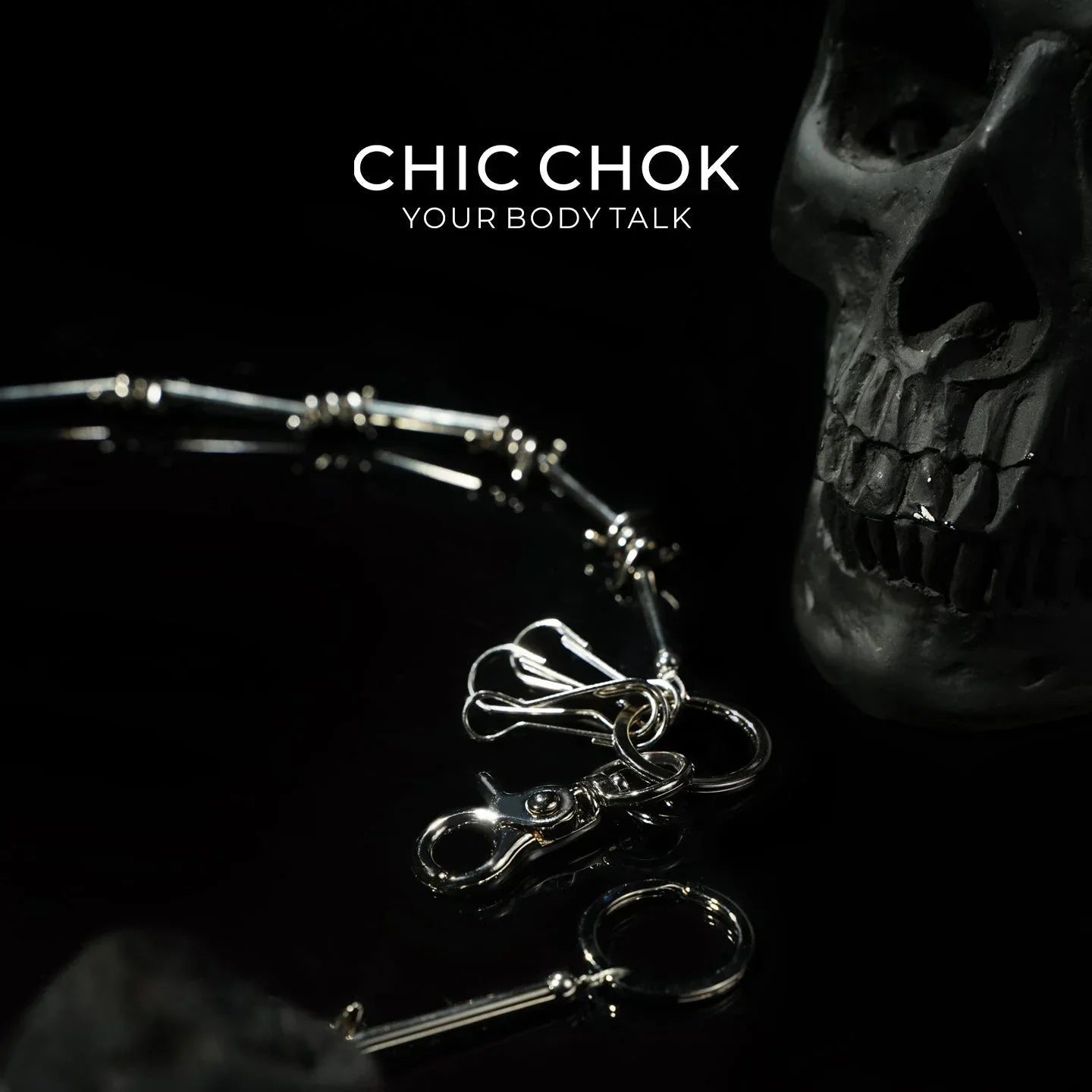 CHICCHOK [Steel Thorns] Heavy Metal Punk Pants Chain - CHICCHOK
