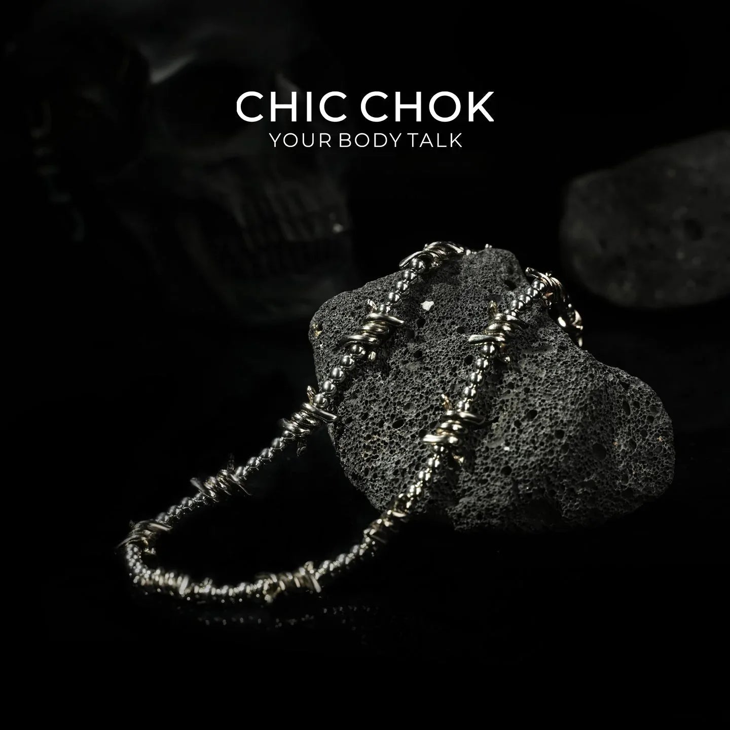 CHICCHOK [Steel Thorns] Heavy Metal Punk Necklace - CHICCHOK