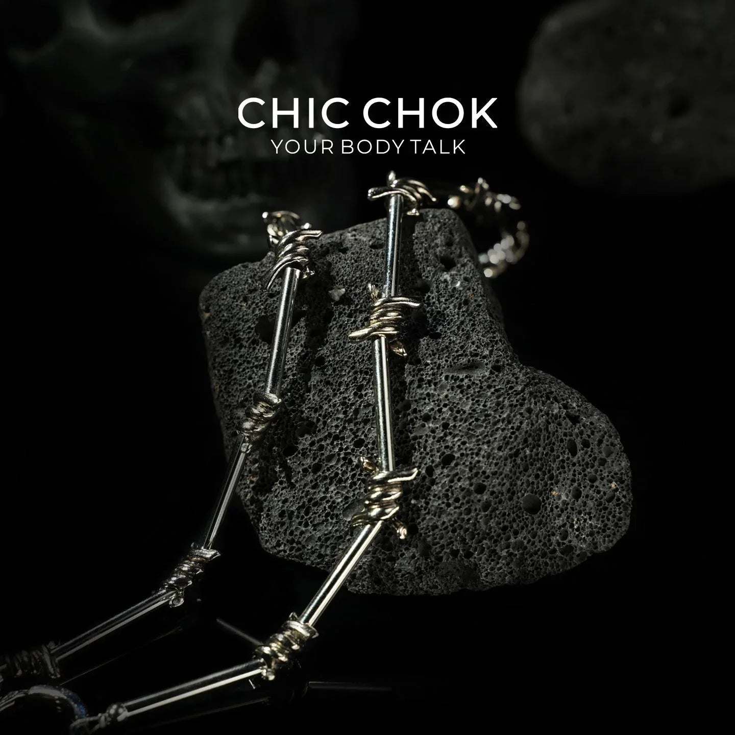 CHICCHOK [Steel Thorns] Heavy Metal Punk Pants Chain - CHICCHOK