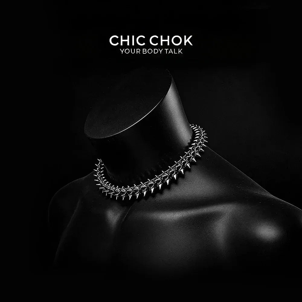 [CHICCHOK] Dragon Themed Choker - Bone Charm Elegance, A Fusion of Strength and Softness in a Choker Design Highlights